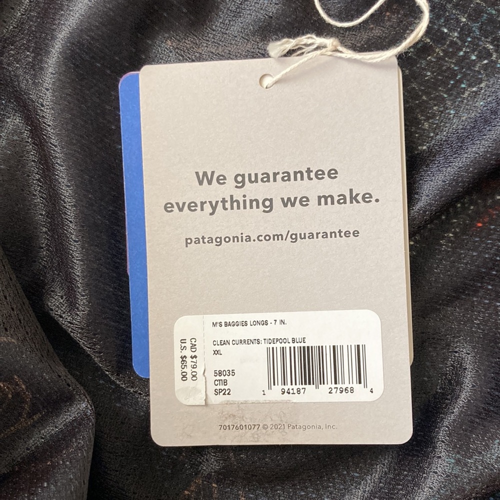 NWT Patagonia “Baggies Longs” environmentally, conscious  swim trunks - Picture 3 of 12
